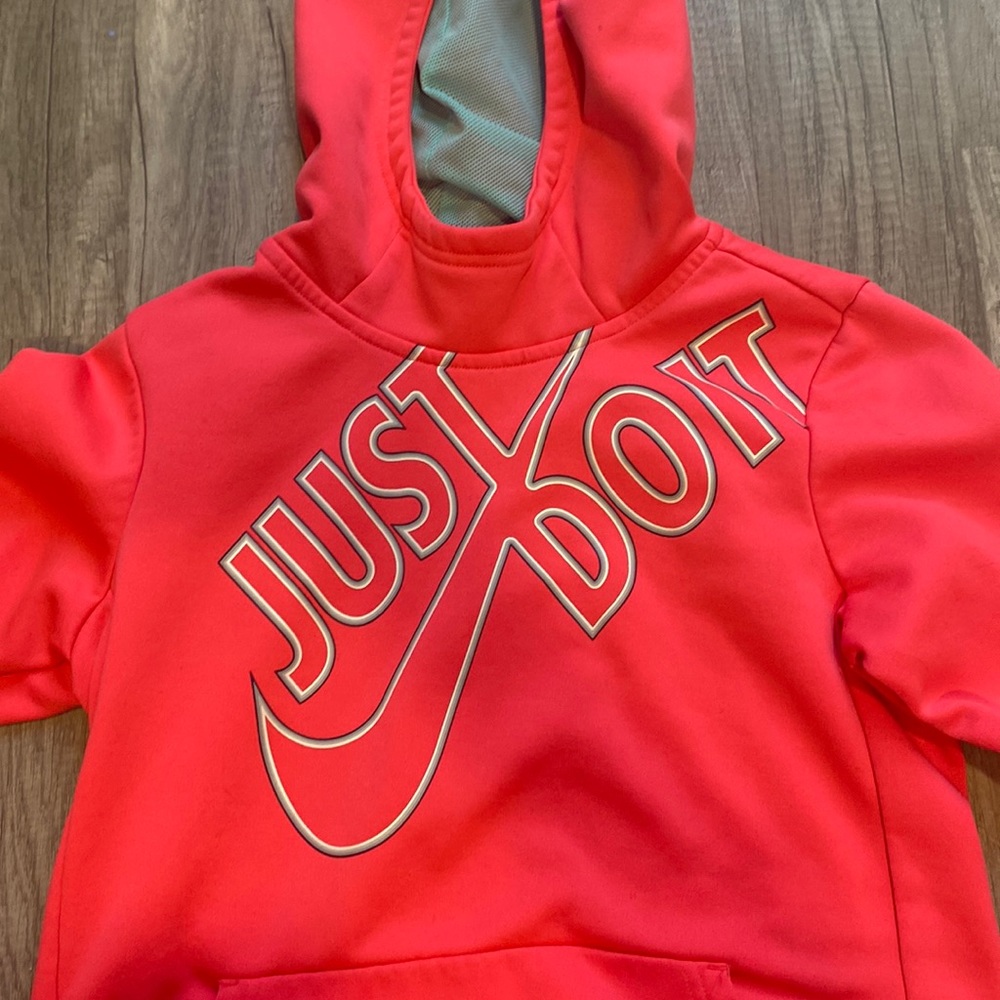 Hot pink Nike hoodie